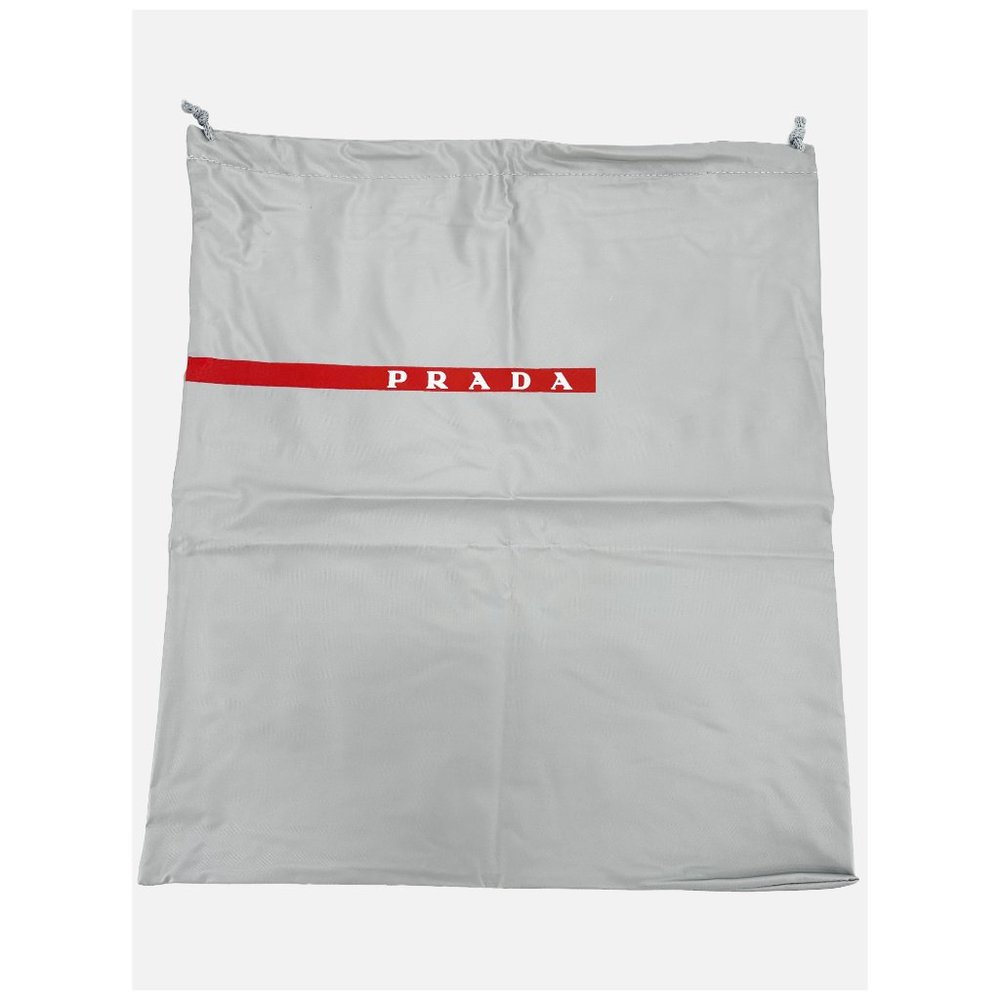PRADA SPORT GREY VINYL DUST BAG FOR SHOES SZ 14 X 13
